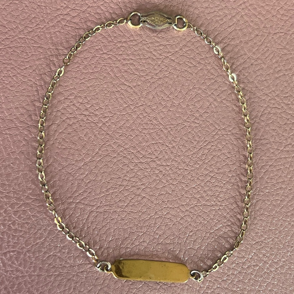 Vintage Coro Sterling Engraveable ID Bracelet
